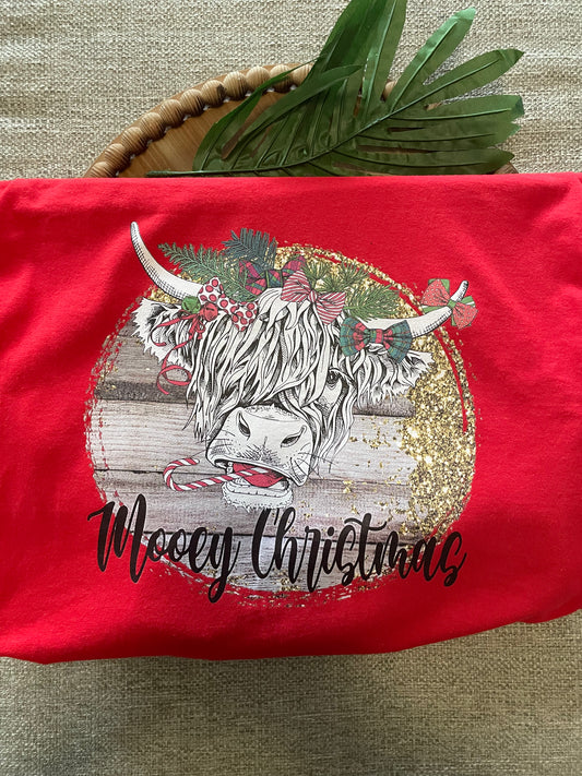 Southern Cow Merry Christmas