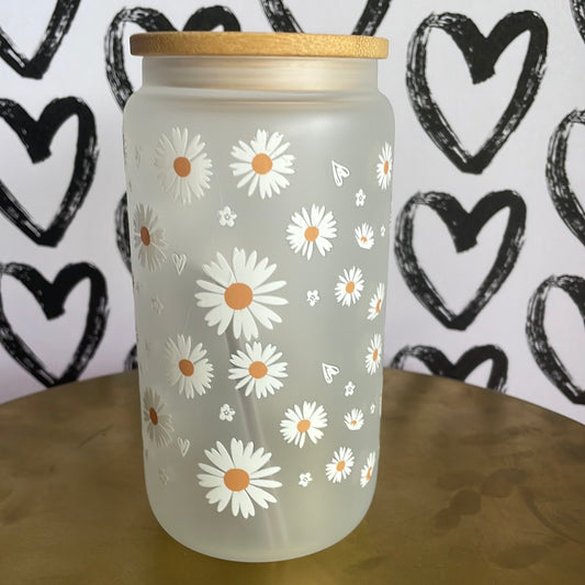 Daisy Frosted Tumbler